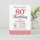 Invitation 80e anniversaire Red Chevron (Debout devant)