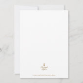 Invitation 80e anniversaire Ruby Red Gold 80e (Dos)