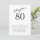 Invitation 80e anniversaire Script 80 Party (Debout devant)