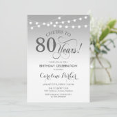 Invitation 80e anniversaire - Silver White (Debout devant)