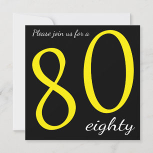 Invitation 80e anniversaire  Texte DO-IT-YOURSELF