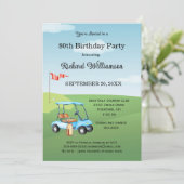 Invitation 80e fête d'anniversaire Fête de Golf pour hommes (Debout devant)