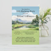 Invitation 80e fête d'anniversaire Fête de Golf pour hommes (Debout devant)