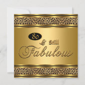 Invitation 80ème "Toujours Fabuleux" Image de léopard d'or (Devant)