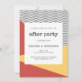 Invitation 80s Pop art Memphis style après la fête (Devant)