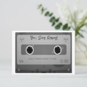 Invitation 80s Style Retro Music Bande RSVP (Debout devant)