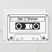 Invitation 80s Style Retro Music Tape Wedding (Devant)