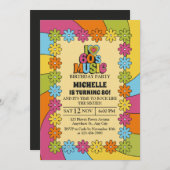 Invitation 80th Birthday Party for 60s Music Lovers (Devant / Derrière)