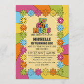 Invitation 80th Birthday Party for 60s Music Lovers (Devant)