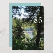 Invitation 85 Ans/Anniversaire Célébration-Lakeview (Devant / Derrière)
