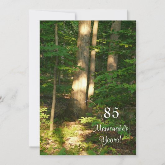 Invitation 85 Ans mémorables/Fête d'anniversaire-Homme (Devant)