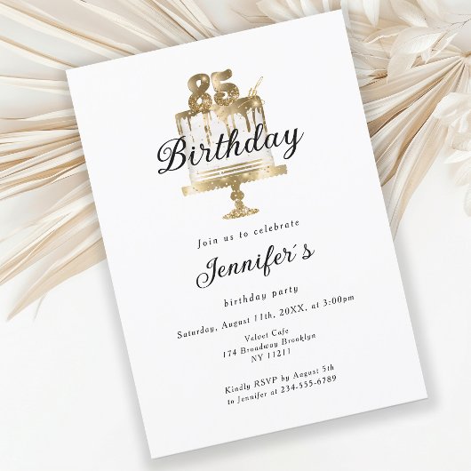 Invitation 85. L'invitation pour l'anniversaire