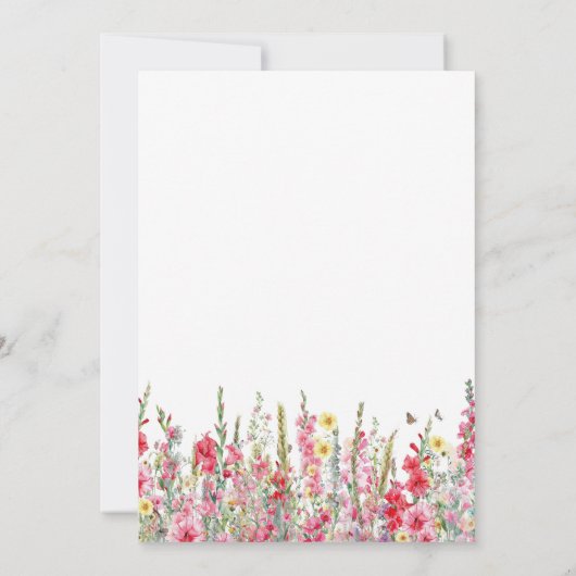 Invitation 85e anniversaire août Mois de naissance Fleur Glad (Dos)