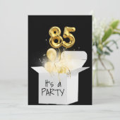 Invitation 85e anniversaire Ballons d'or en boîte blanche (Debout devant)