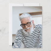 Invitation 85e anniversaire de la fête Marine Bleu Ballons d' (Dos)