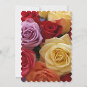 Invitation 85e anniversaire de la fête multi couleurs Roses (Dos)