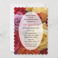 85e anniversaire de la fête multi couleurs Roses