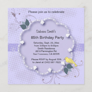Invitation 85e anniversaire  Texte DO-IT-YOURSELF