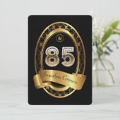 Invitation 85e, femme de fête d'anniversaire homme, couleur é (Debout devant)