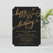 Invitation 85th, cinquième célébration de fête d'anniversaire (Debout devant)