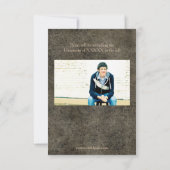 Invitation 8/9 Photos Graduation Faire-part-3x5 Cuir (Dos)