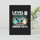 Invitation 8 Anniversaire Cadeaux Garçons Niveau 8 Joueur dév (Debout devant)