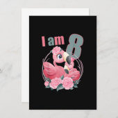 Invitation 8 ans 8 ans tenue d'anniversaire Garçon fille mign (Devant / Derrière)