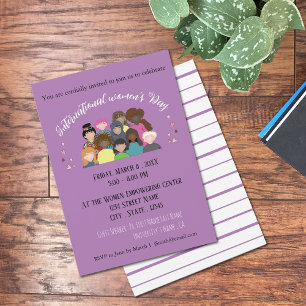 Invitation 8 mars Événement Journée internationale des femmes