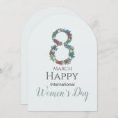 Invitation 8 mars Journée internationale des femmes (Devant / Derrière)