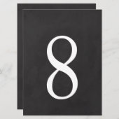 Invitation 8 Tableau numéro 6,5 x 8,75 (Devant / Derrière)