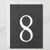 Invitation 8 Tableau numéro 6,5 x 8,75 (Dos)