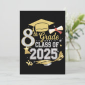 Invitation 8e Classe De 2025 Graduate Graduation (Debout devant)