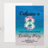 Invitation 8ème anniversaire (Devant / Derrière)