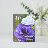 Invitation 90 années mémorables!-Fête d'anniversaire/+Citatio (Debout devant)