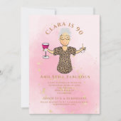 Invitation 90 et Fabulous Gold Sparkle Cartoon 90e anniversai (Devant)