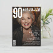 Invitation 90 et Fabulous Magazine Couverture 90e anniversair (Debout devant)