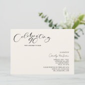 Invitation 90 Voyages autour du Soleil moderne fête d'anniver (Debout devant)