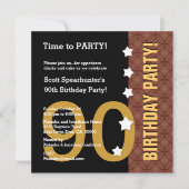 Invitation 90e anniversaire amusant pas sur la colline Z90C (Devant)