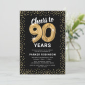 Invitation 90e anniversaire Black Gold (Debout devant)
