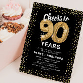 Invitation 90e anniversaire Black Gold