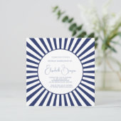 Invitation 90E Anniversaire Bleu Blancs Blancs Bleu Bleu Bleu (Debout devant)