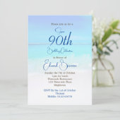Invitation 90e anniversaire Blue Ocean Destination Sea Annive (Debout devant)
