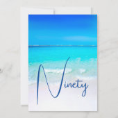 Invitation 90e anniversaire Blue Ocean Destination Sea Annive (Dos)