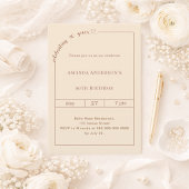 Invitation 90e anniversaire champagne or simple moderne