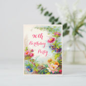 Invitation 90e anniversaire Dahlias and Peonies Jardin victor (Debout devant)