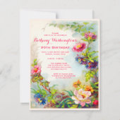 Invitation 90e anniversaire Dahlias and Peonies Jardin victor (Dos)