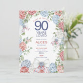 Invitation 90e anniversaire de la Fête, 4 juillet Fleurs modi (Debout devant)