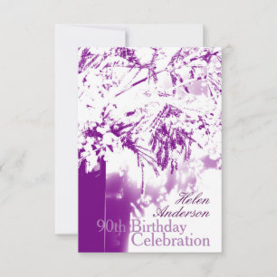 Invitation 90e anniversaire du Bouquet de fleurs -