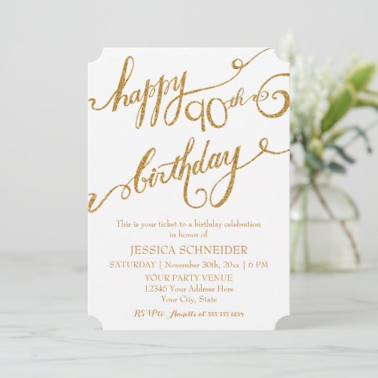 Invitation 90e anniversaire du Ninetieth (Debout devant)