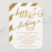 Invitation 90e anniversaire du Ninetieth (Devant / Derrière)